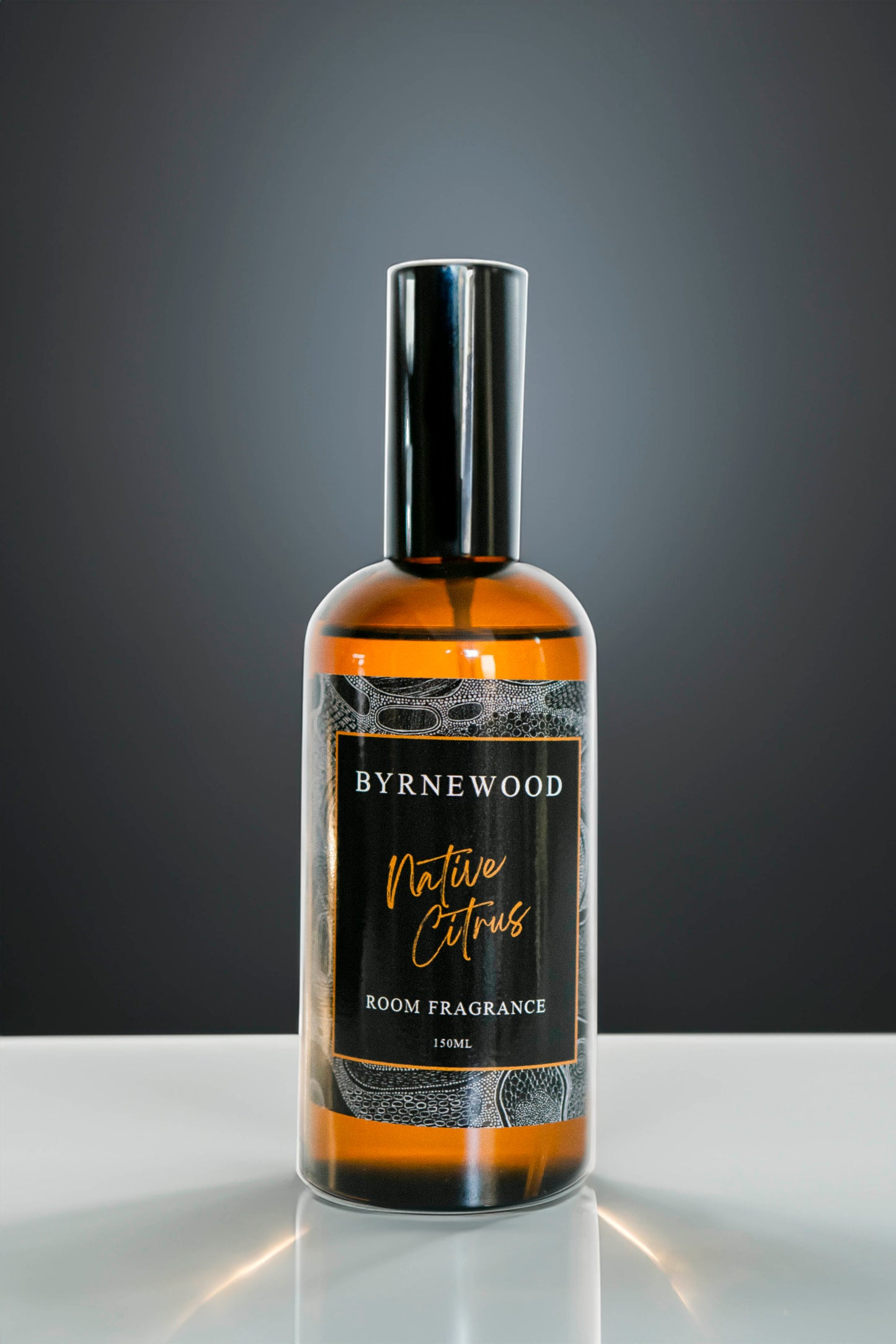 Byrnewood large high-quality room spray in an elegant glass bottle with fine mist atomiser – infused with Australian-inspired scents and handcrafted on the Gold Coast for a luxurious home fragrance experience.