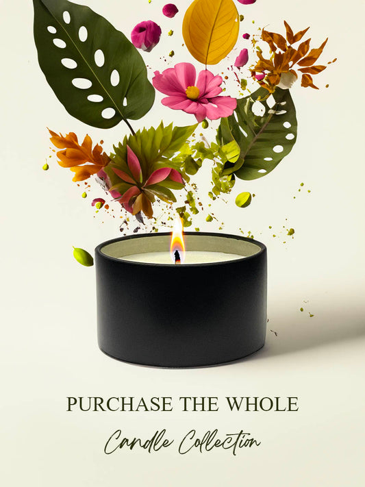 Byrnewood handcrafted scented soy wax candle collection with a natural cotton wick, housed in a medium-size tin – clean-burning, travel-friendly, and made on the Gold Coast, Australia for a beautifully fragranced experience.