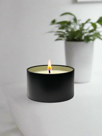 Byrnewood handcrafted scented soy wax candle with a natural cotton wick, housed in a medium-size tin – clean-burning, travel-friendly, and made on the Gold Coast, Australia for a beautifully fragranced experience.